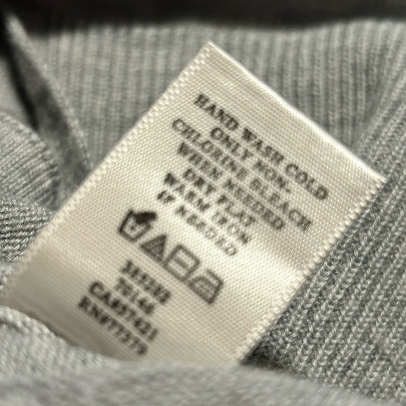 🍄Ann Taylor Color-block Tunic Merino Wool Blend Sweater Size M - Picture 7 of 7